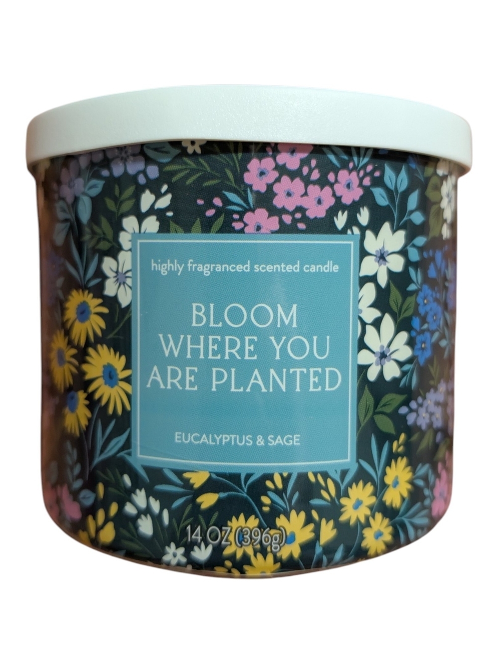 Bloom Where You Are Planted Eucalyptus & Sage Scented Candle 14oz